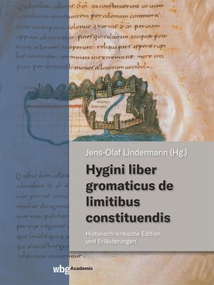 cover image of Hygini liber gromaticus de limitibus constituendis